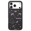 Capa MagSafe TPU para iPhone 17 Pro Max Youngkit Sweetheart Story Series - Laço doce