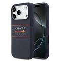 Capa de silicone com logótipo horizontal Oracle Red Bull Racing para iPhone 17 Pro - Compatível com MagSafe - Azul-marinho