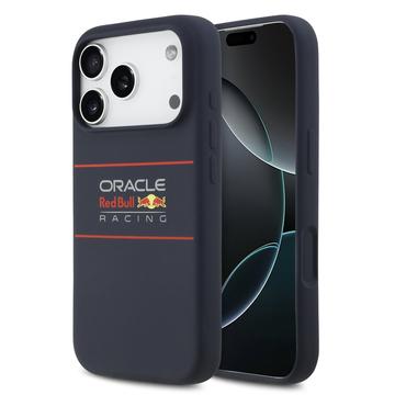 Capa de silicone com logótipo horizontal Oracle Red Bull Racing para iPhone 17 Pro - Compatível com MagSafe - Azul-marinho
