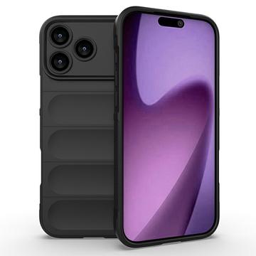 Capa de TPU Rugged para iPhone 17 Pro - Preto