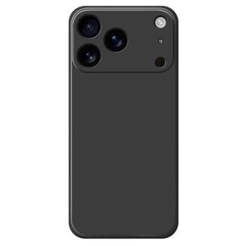 Capa de silicone à prova de choque para iPhone 17 Pro - Preto