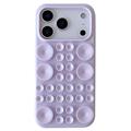 Capa de silicone para iPhone 17 Pro com ventosa - Roxo claro
