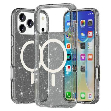 Capa Híbrida Stylish Glitter Series para iPhone 17 Pro - Compatível com MagSafe