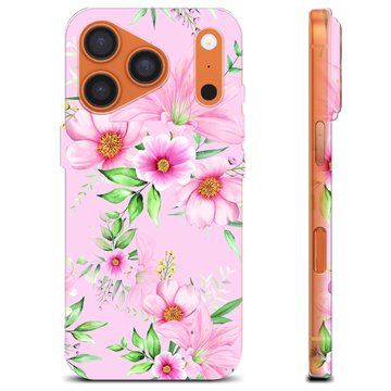 Capa de TPU - iPhone 17 Pro - Flores em Aquarela