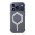 Capa Tactical MagForce Hexagon para iPhone 17 Pro - Compatível com MagSafe - Branco / Transparente