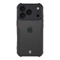 Capa com cantos reforçados Tactical Quantum Stealth para iPhone 17 Pro - Transparente / Preto