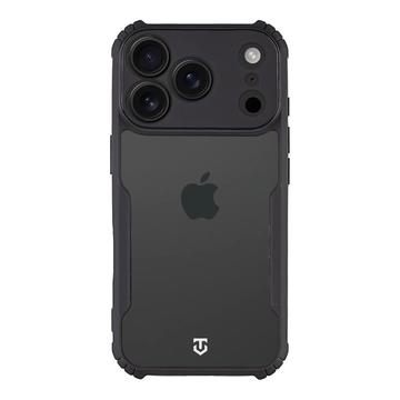 Capa com cantos reforçados Tactical Quantum Stealth para iPhone 17 Pro - Transparente / Preto