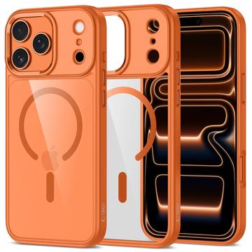 Capa Magmat Tech-Protect para iPhone 17 Pro - Compatível com MagSafe - Cor-de-Laranja / Transparente