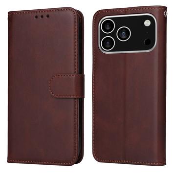 iPhone 17 Pro Capa para carteira com suporte - Castanho