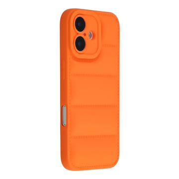 Capa TPU à prova de choque para casaco puffer para iPhone 17 - Laranja