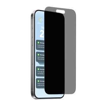 Protetor de ecrã de vidro temperado Puro Privacy para iPhone 17/17 Pro/16 9H - Anti-espionagem
