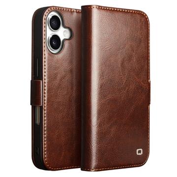 Capa de Pele Tipo Carteira Qialino Classic para iPhone 17
