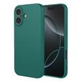 Capa de silicone à prova de choque para iPhone 17 - Verde escuro