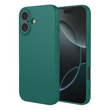 Capa de silicone à prova de choque para iPhone 17 - Verde escuro