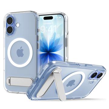 Capa MagSafe iPhone 17 Spigen Ultra Hybrid S Mag com suporte - Branco / Transparente