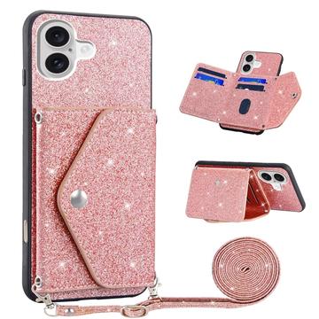 Capa com Porta-Cartão Stardust para iPhone 17 - Cor-de-Rosa