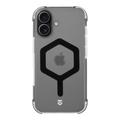 Capa Tactical MagForce Hexagon para iPhone 17 - Compatível com MagSafe - Preto / Transparente