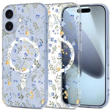 Capa de TPU Tech-Protect FlexAir MagSafe para iPhone 17 - Flores da primavera