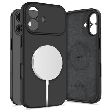 Capa de silicone líquida iPhone 17 Tech-Protect - Compatível com MagSafe - Preto