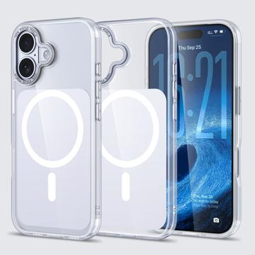 Capa híbrida bicolor para iPhone 17 - Compatível com MagSafe - Branco