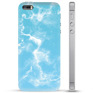 Capa Híbrida para iPhone 5/5S/SE  - Mármore Azul