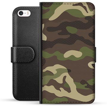 Bolsa tipo Carteira para iPhone 5/5S/SE - Camuflagem