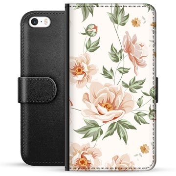 Bolsa tipo Carteira para iPhone 5/5S/SE - Floral