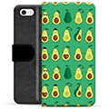 Bolsa tipo Carteira - iPhone 5/5S/SE - Padrão de Abacate