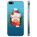 Capa de TPU para iPhone 5/5S/SE  - Porquinho de Inverno