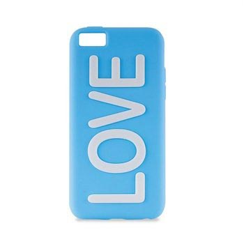 Capa em Silicone da Puro para iPhone 5C - Love