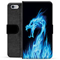 Bolsa tipo Carteira - iPhone 6 / 6S - Dragão de Fogo Azul