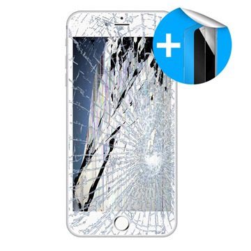 Reparação do Ecrã LCD de iPhone 6 com Protector de Ecrã - Branco
