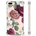 Capa Híbrida para iPhone 7 Plus / iPhone 8 Plus  - Flores Românticas