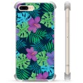 Capa Híbrida para iPhone 7 Plus / iPhone 8 Plus  - Flores Tropicais