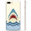 Capa de TPU - iPhone 7 Plus / iPhone 8 Plus - Mandíbulas de Tubarão