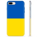 Capa de TPU Bandeira da Ucrânia  - iPhone 7 Plus / iPhone 8 Plus - Amarelo e azul claro