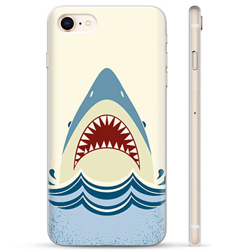 Capa de TPU - iPhone 7/8/SE (2020)/SE (2022) - Mandíbulas de Tubarão