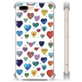Capa Híbrida - iPhone 7 Plus / iPhone 8 Plus - Corações