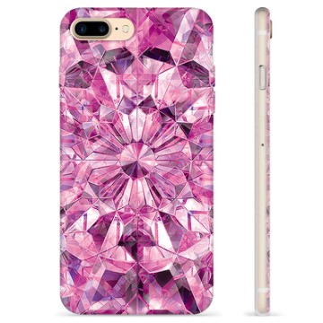 Capa de TPU - iPhone 7 Plus / iPhone 8 Plus - Cristal Rosa