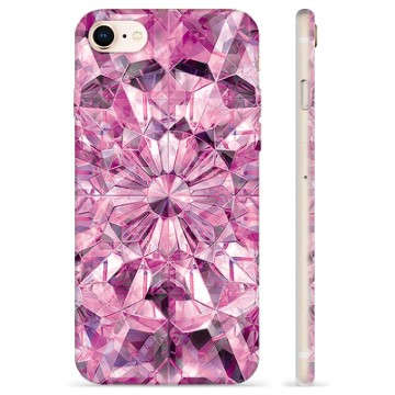 Capa de TPU - iPhone 7/8/SE (2020)/SE (2022) - Cristal Rosa