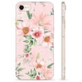 Capa de TPU - iPhone 7/8/SE (2020)/SE (2022) - Flores em Aquarela