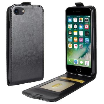 Bolsa Vertical com Ranhura de Cartão para iPhone 7/8/SE (2020)/SE (2022) - Preto