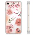 Capa Híbrida para iPhone 7/8/SE (2020) - Flores Cor de Rosa