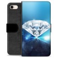 Bolsa tipo Carteira para iPhone 7/8/SE (2020)/SE (2022) - Diamante