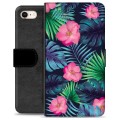 Bolsa tipo Carteira para iPhone 7/8/SE (2020)/SE (2022) - Flores Tropicais
