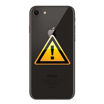 iPhone 8 Battery Cover Repair - incl. frame - Black