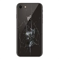 Reparação da capa traseira do iPhone 8 - só vidro - Preto