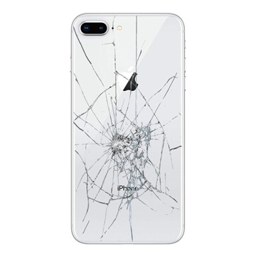 Reparação da capa traseira do iPhone 8 Plus - só vidro
