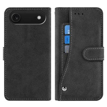 Capa Retro elegante para iPhone Air com suporte rotativo para cartões
