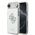 Capa híbrida para iPhone Air Guess Mirror 4G Glitter Logo - Compatível com MagSafe - Ouro